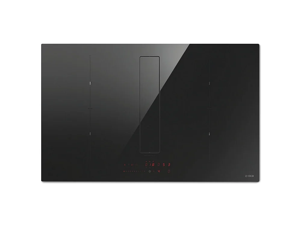Elica Table de cuisson aspirante induction 83cm 4 feux 7400w noir - PRF0179476