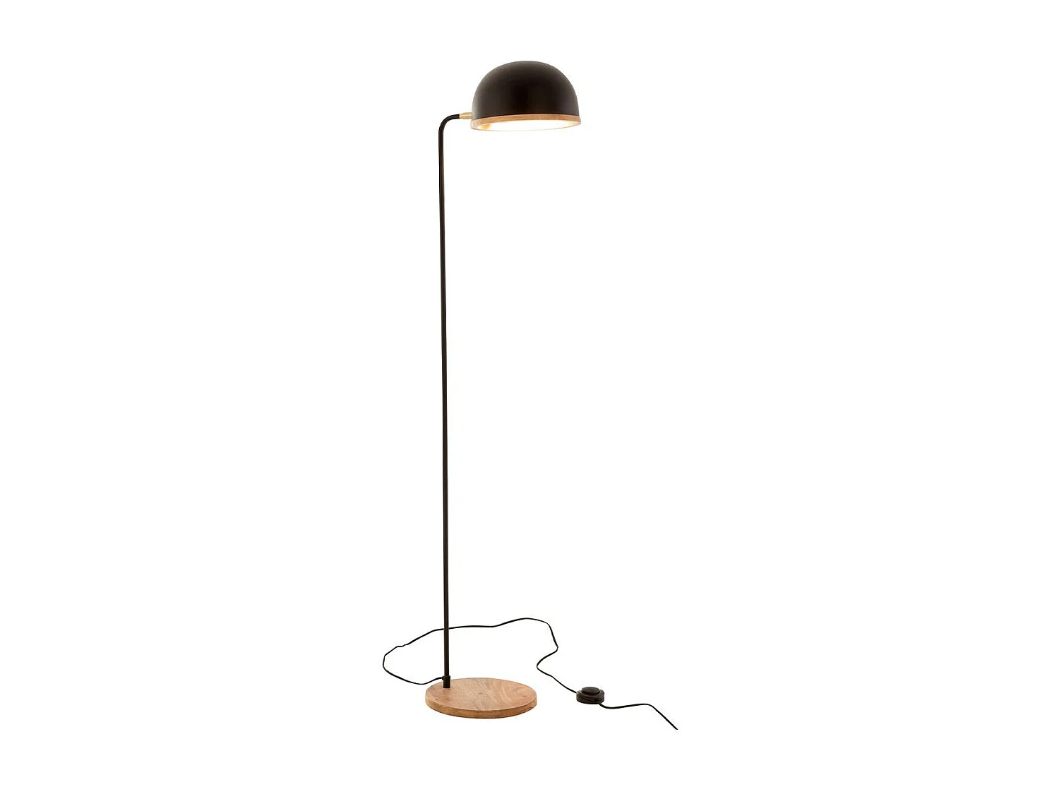 Lampadaire Design en Métal "Evy" 130cm Noir