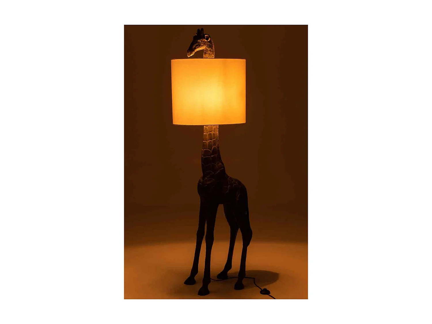 Lampadaire Design "Girafe" 177cm Marron Foncé