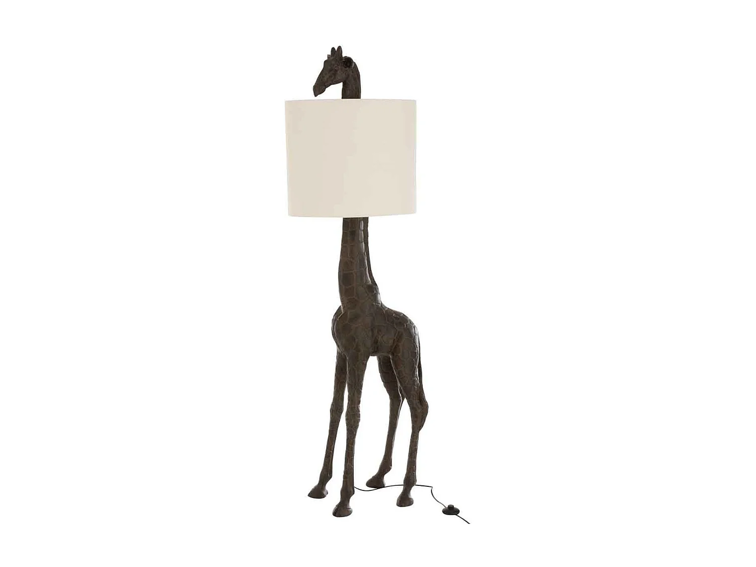 Lampadaire Design "Girafe" 177cm Marron Foncé