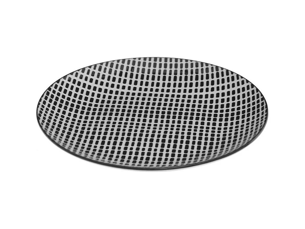 Service de Table 18 Pièces "Bohemia Square" 27cm Noir