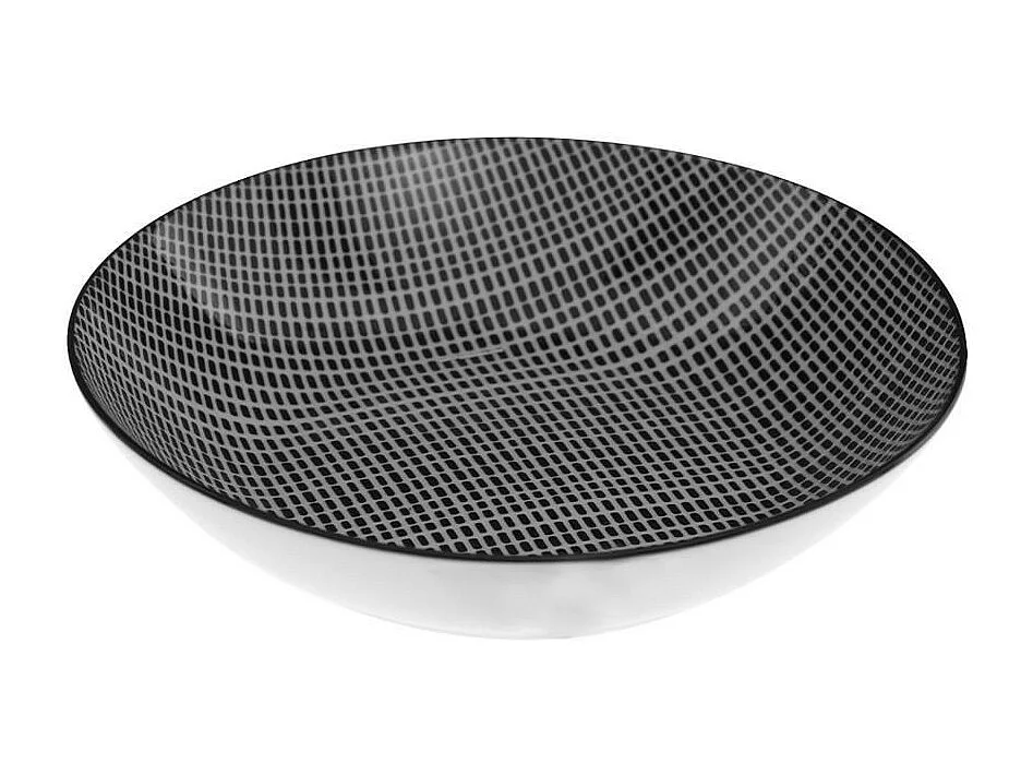 Service de Table 18 Pièces "Bohemia Square" 27cm Noir