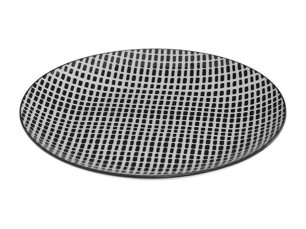 Service de Table 18 Pièces "Bohemia Square" 27cm Noir