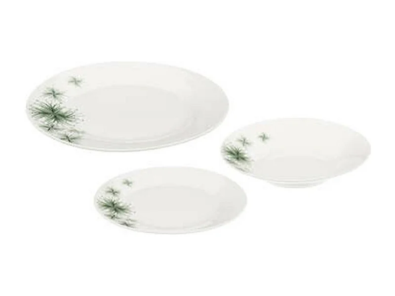 Service de Table 18 Pièces "Bengal" 26cm Blanc