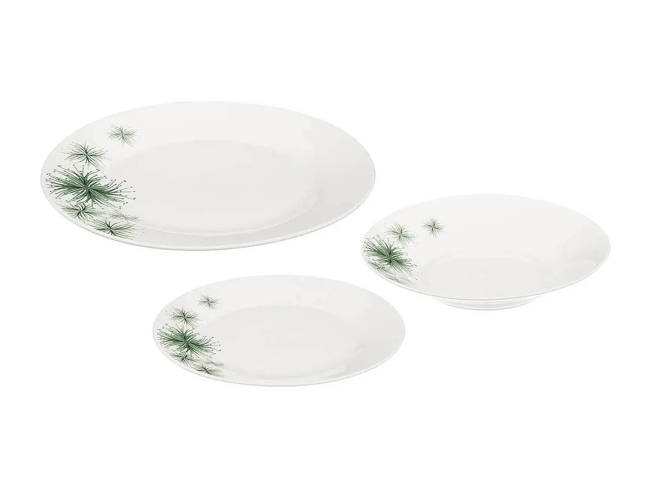 Service de Table 18 Pièces "Bengal" 26cm Blanc