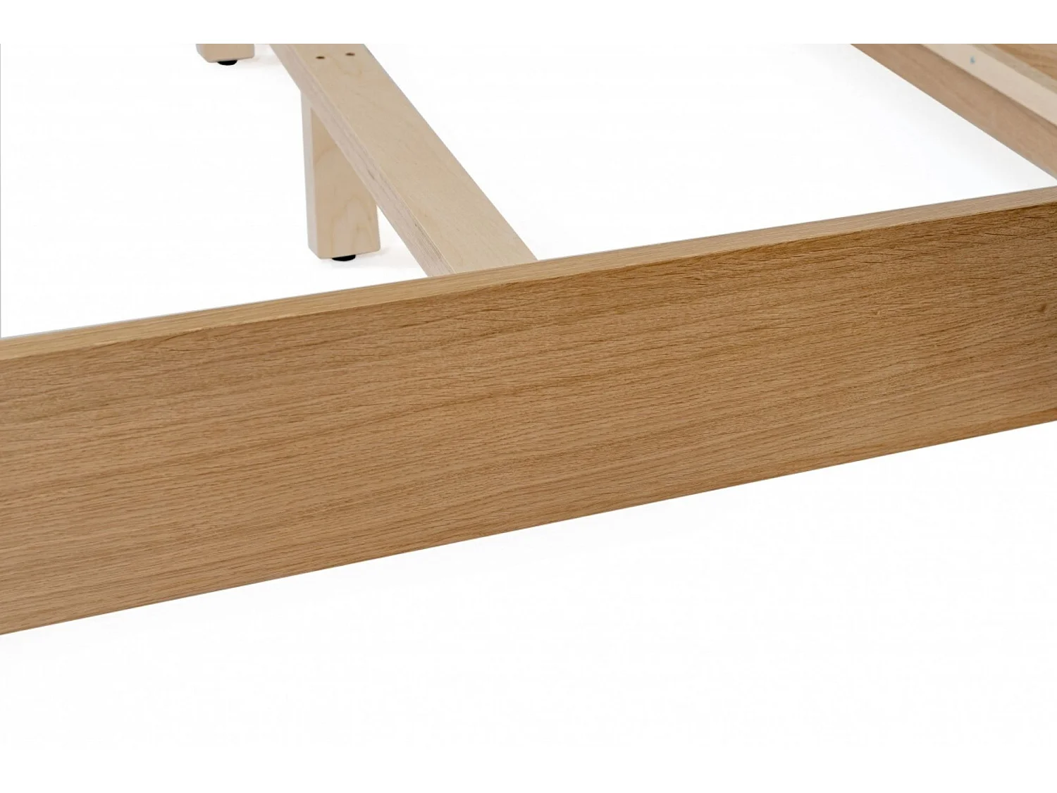 Lit Design en Bois "Bonegin" 140x200cm Chêne