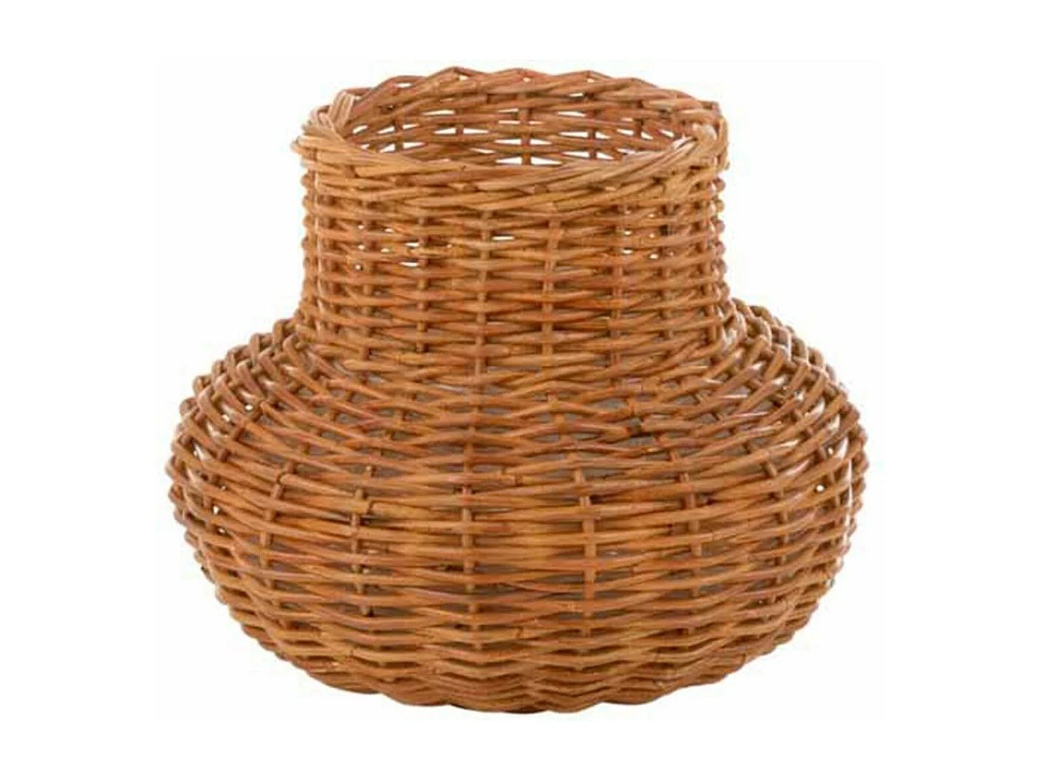 Panier Déco en Rotin "Vase" 50cm Jaune Miel
