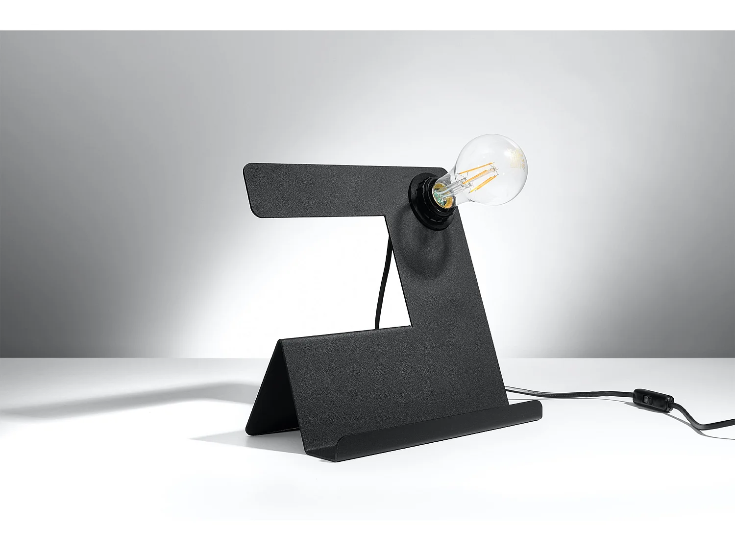 Sollux INCLINE Lampe à poser Noir E27