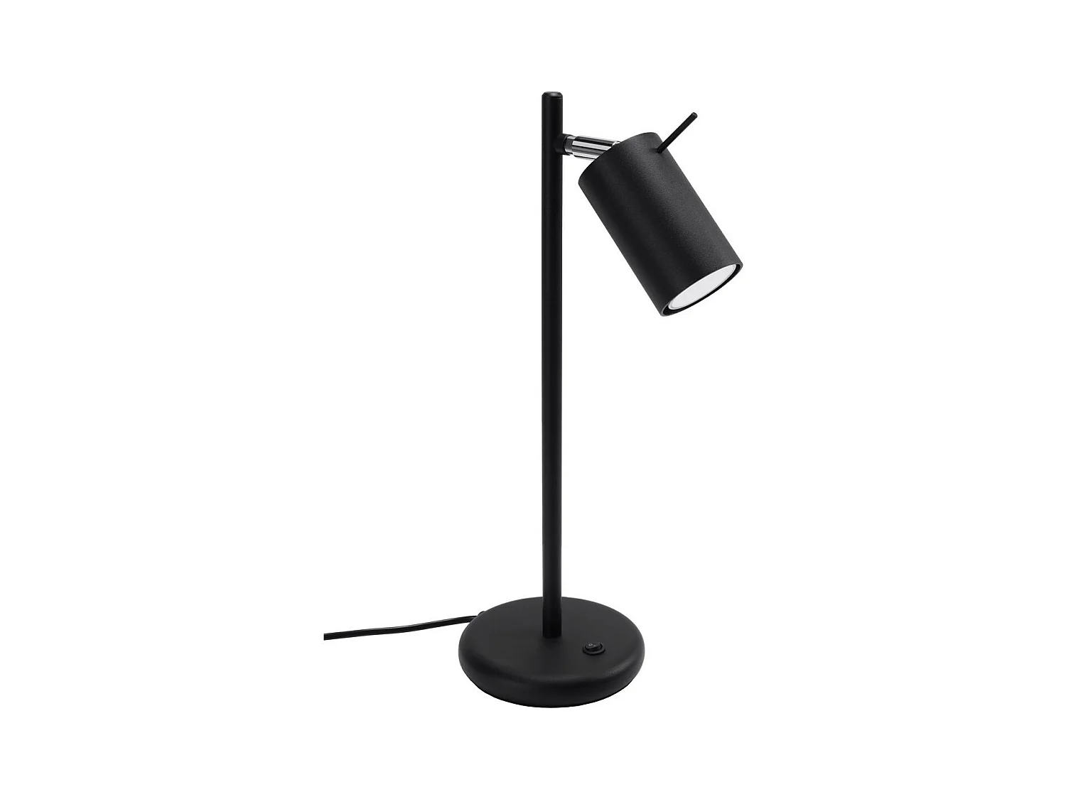 Sollux Lighting Ring Lampe de travail de bureau, noire, 1x GU10