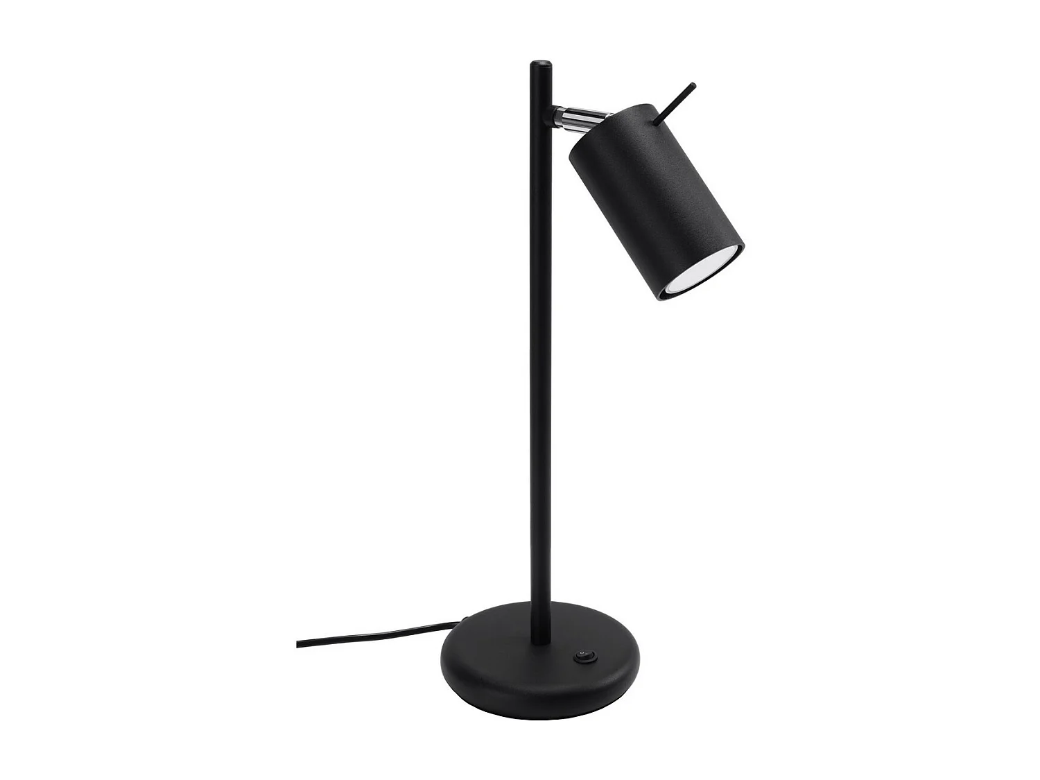 Sollux Lighting Ring Lampada da scrivania, nera, 1x GU10