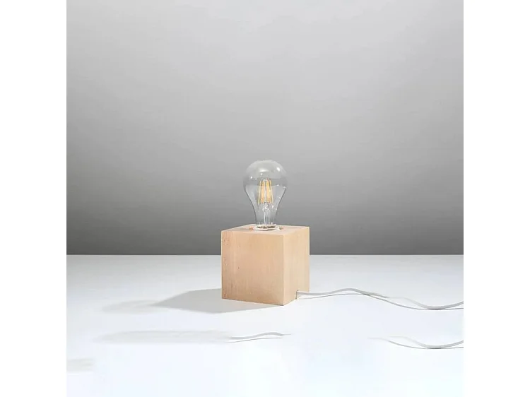 Tischlampe Natural Wood E27 Tischlampe Naturholz E27