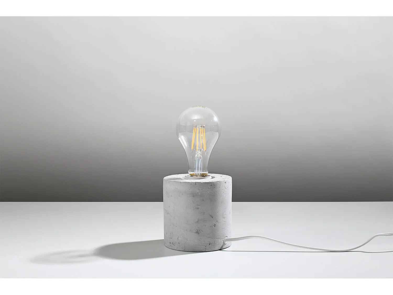 Bureaulampen Salgado Industrieel Van  - 1 Lichtbronnen - L.10 X H.10 Cm - Grijs