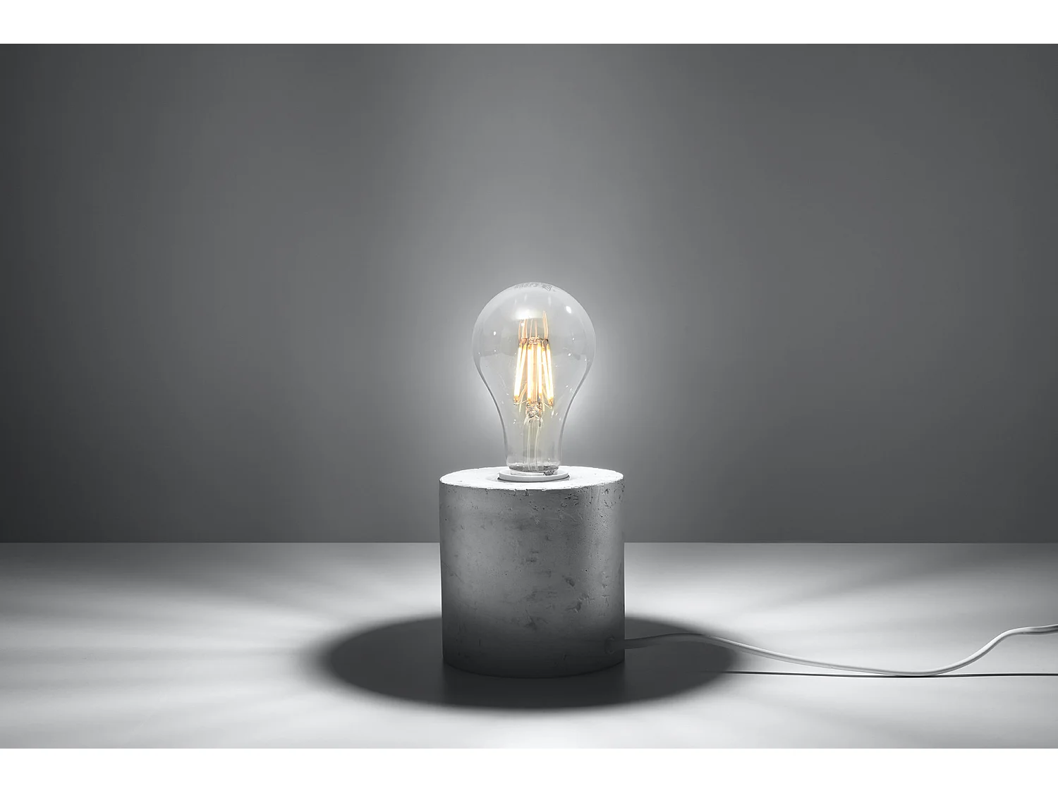 Bureaulampen Salgado Industrieel Van  - 1 Lichtbronnen - L.10 X H.10 Cm - Grijs