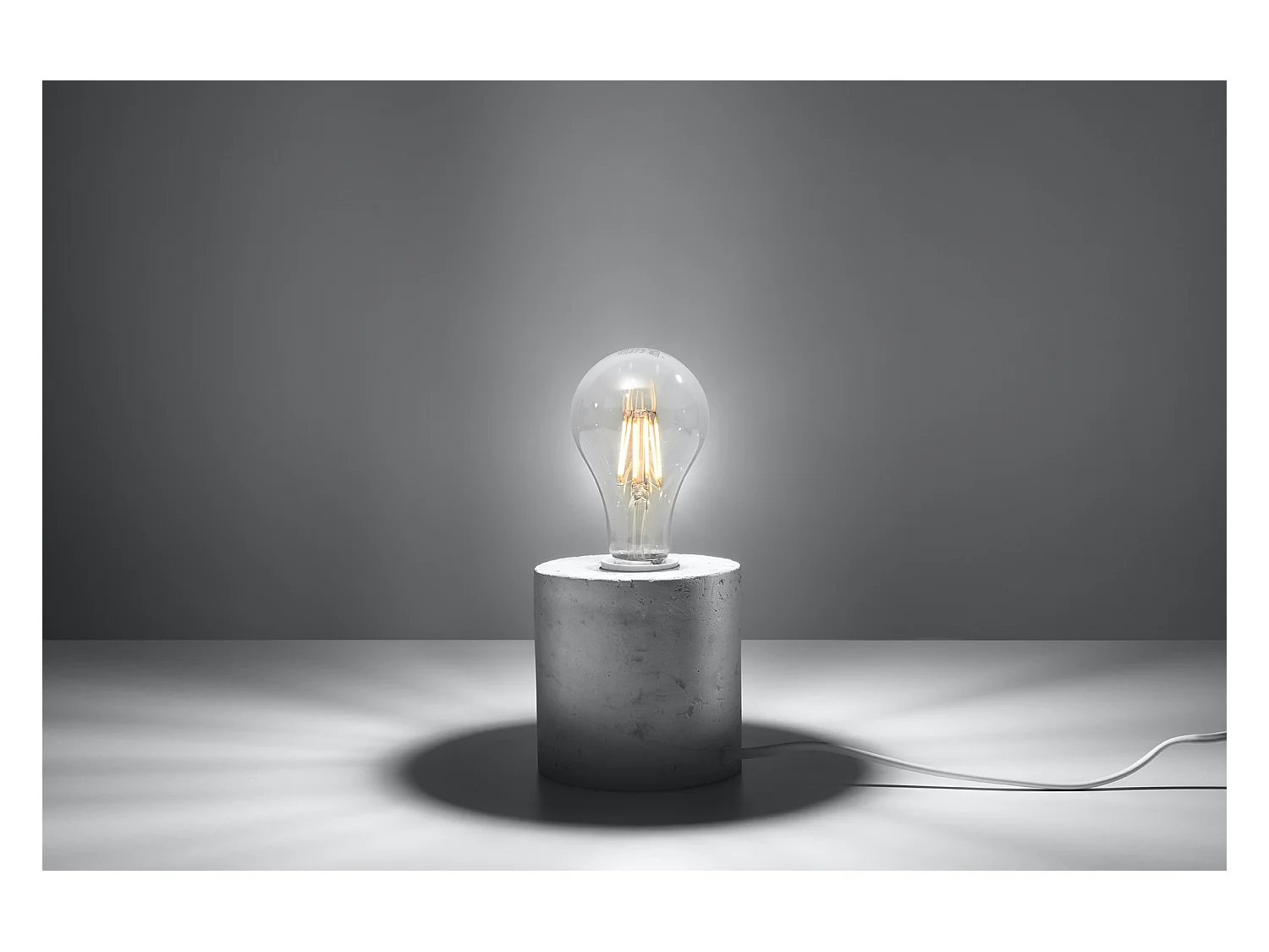 Bureaulampen Salgado Industrieel Van  - 1 Lichtbronnen - L.10 X H.10 Cm - Grijs