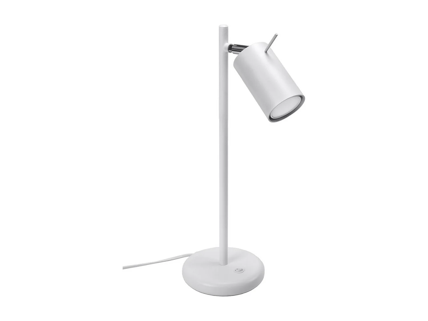 Bureaulampen Ring Modern Van  - 1 Lichtbronnen - L.14,5 X H.43 Cm - Wit