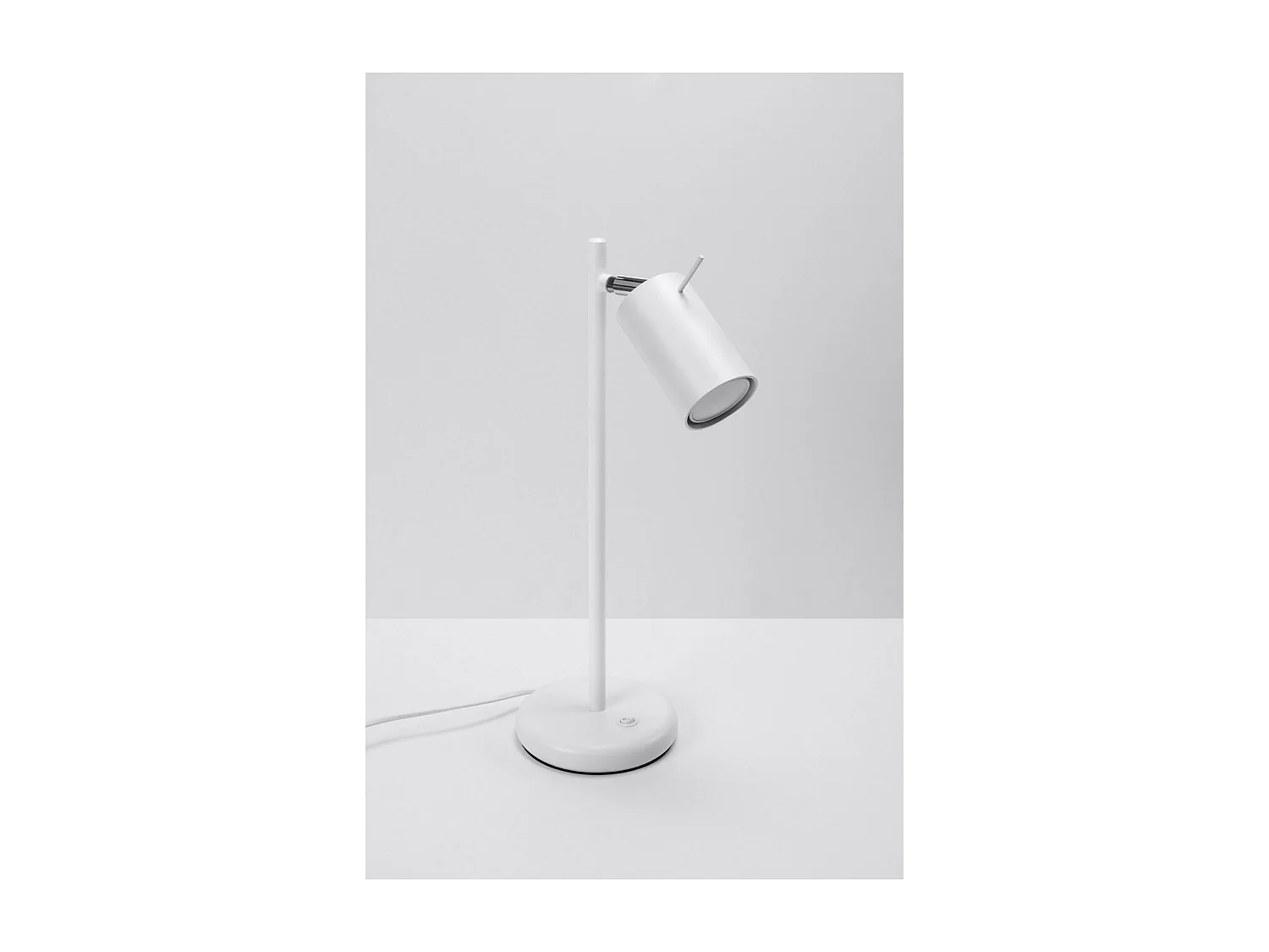 Sollux lichting Ring Schreibtisch-Arbeitsleuchte, Weiß, 1x GU10