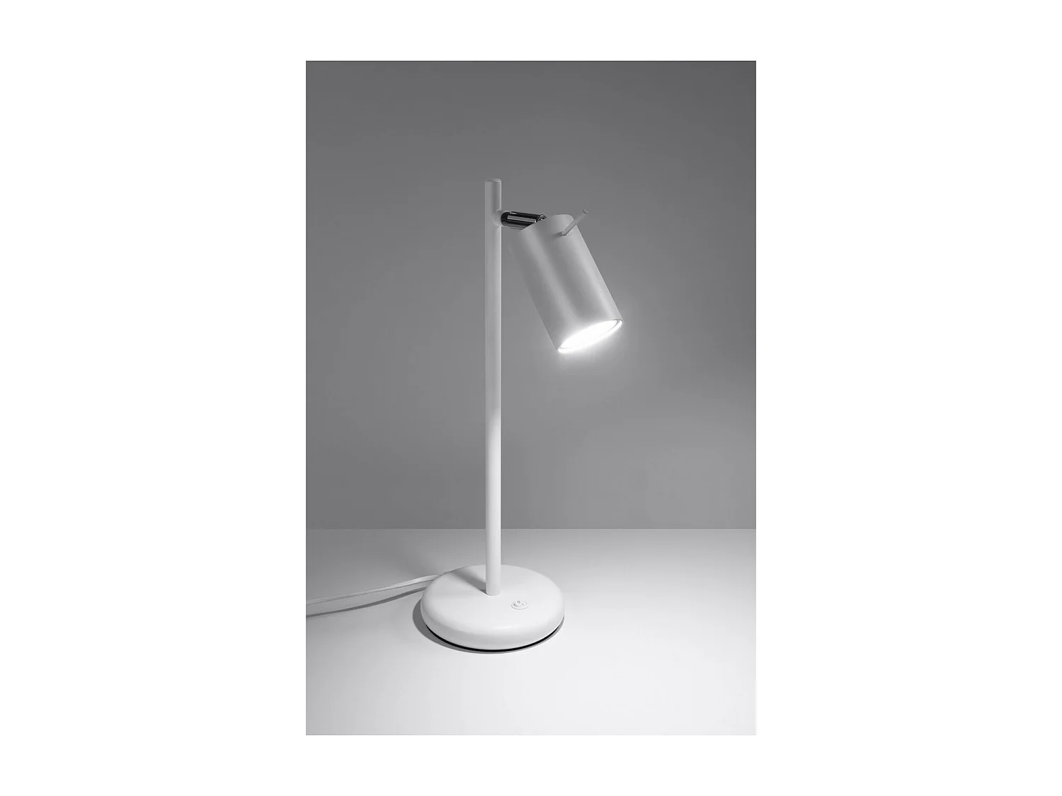 Sollux lichting Ring Schreibtisch-Arbeitsleuchte, Weiß, 1x GU10