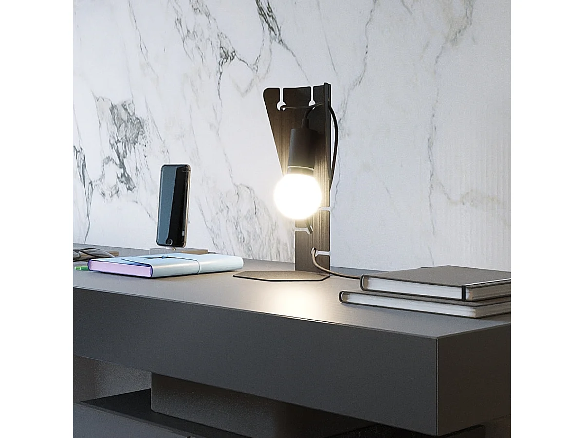 Sollux ARBY Lampe à poser design Noir E27