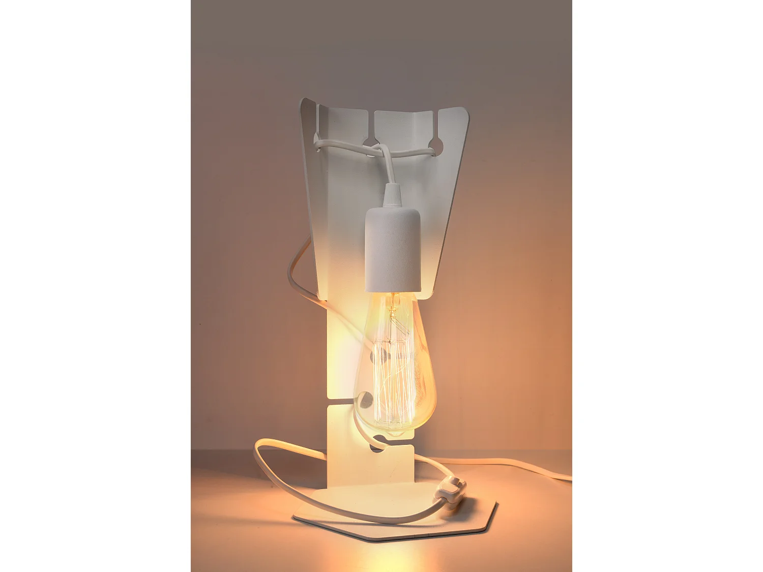 Designer Tischlampe White E27 Designer Tischleuchte Weiß E27