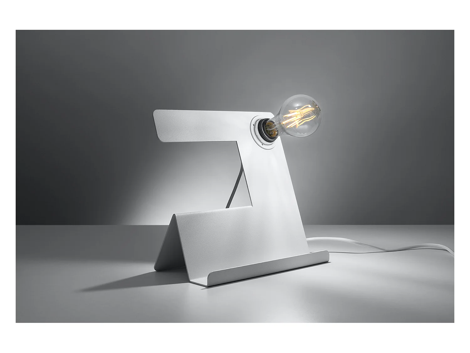 Lampada da tavolo bianca E27 Lámpara de sobremesa Blanca E27