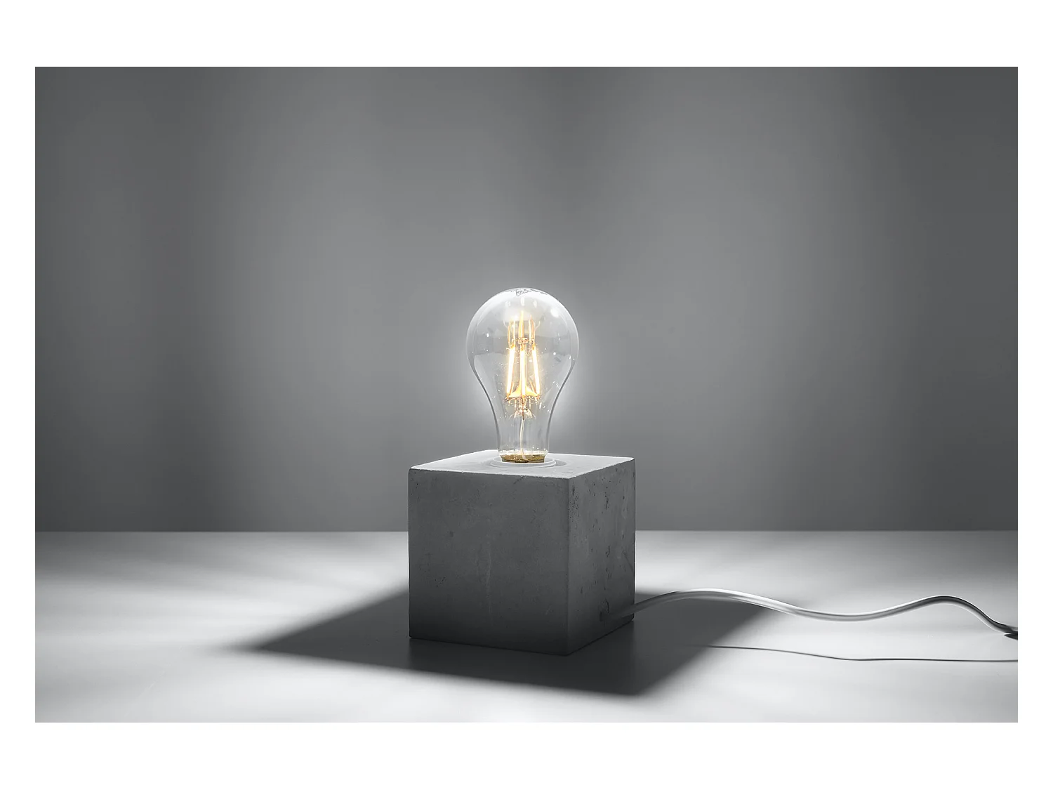 Tischlampe Grau E27 Lampada da Tavolo Grigio E27