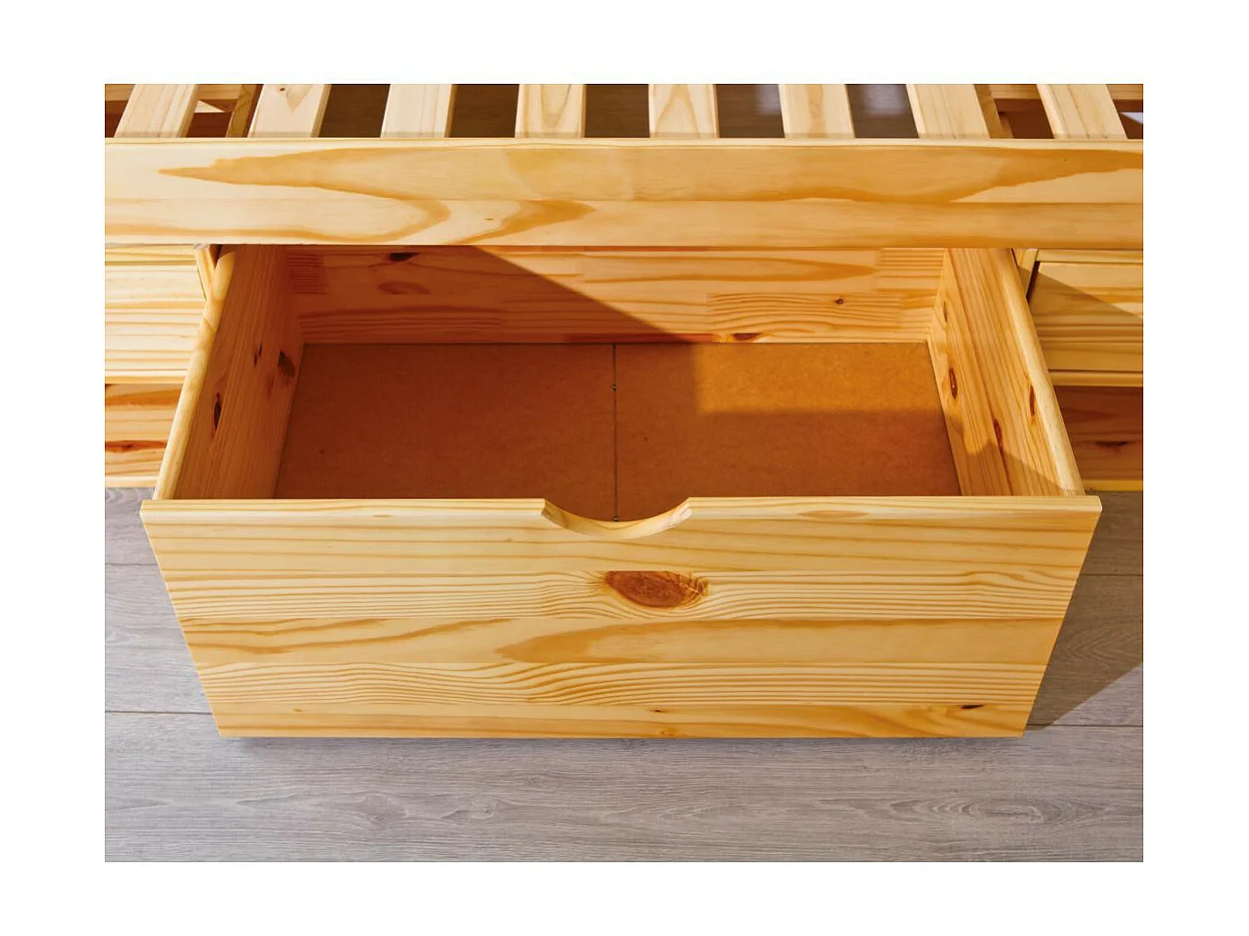 Lit Multi-Rangements "Clark" 160x200cm Naturel