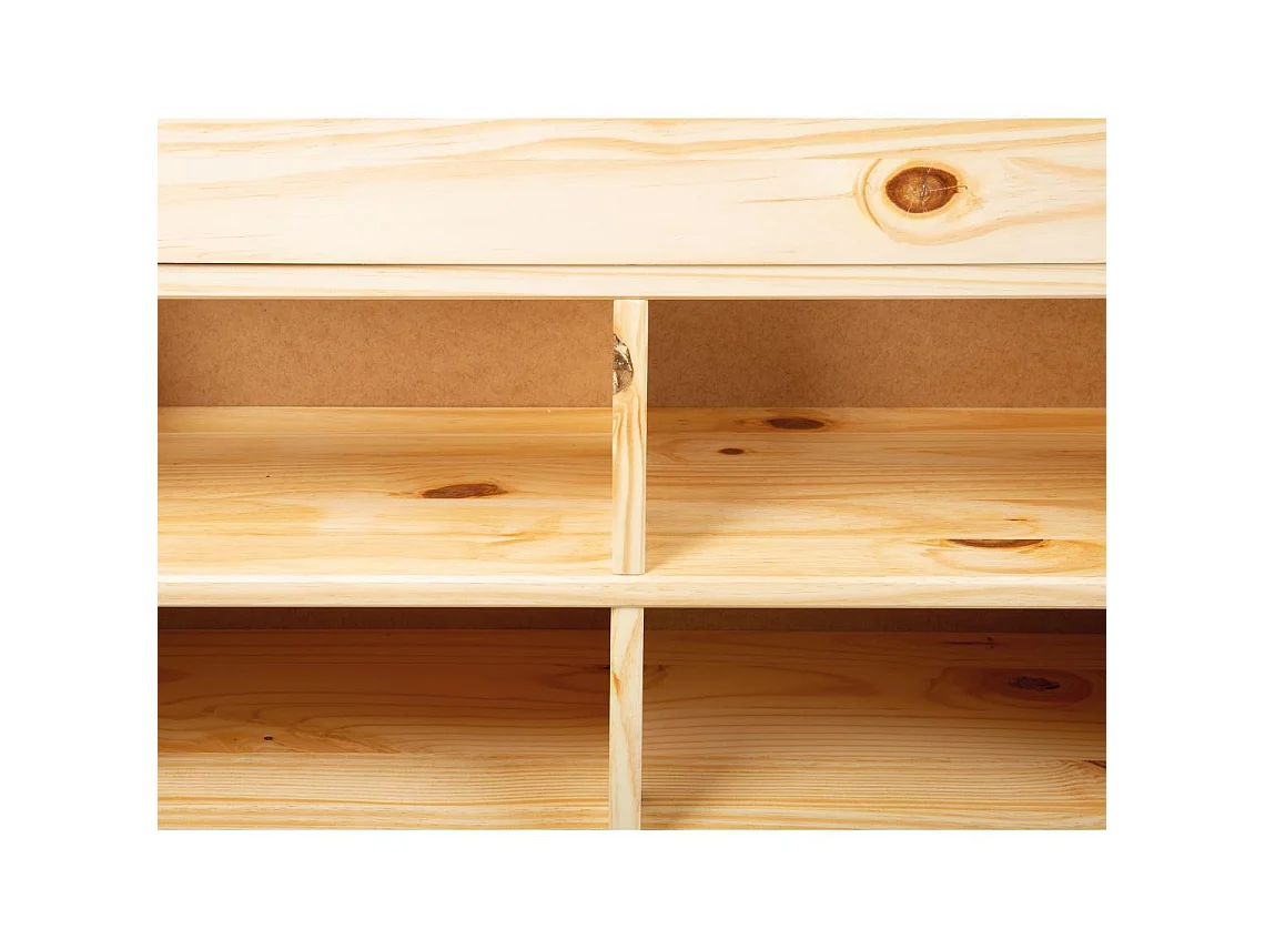 Lit Multi-Rangements "Clark" 160x200cm Naturel