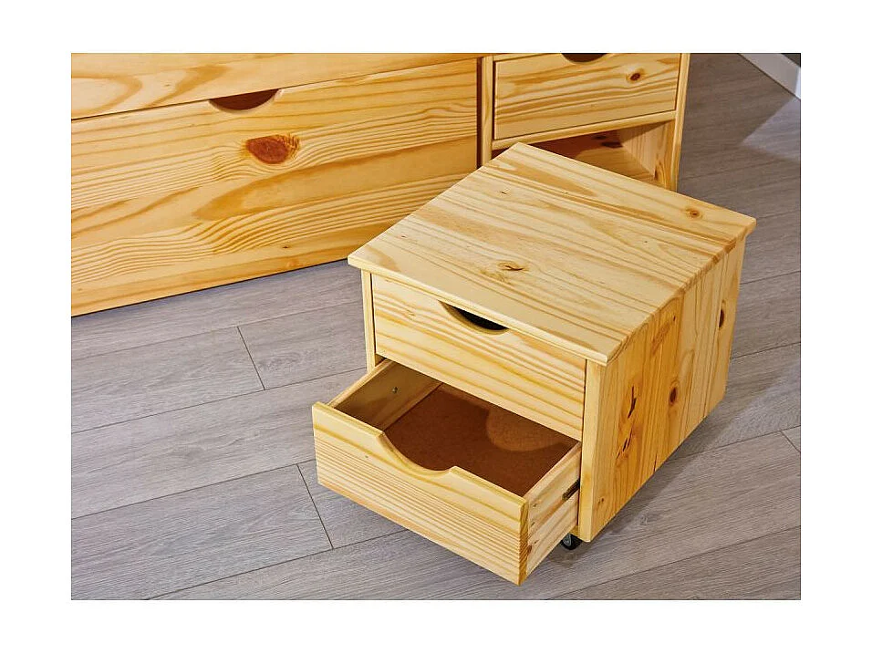 Lit Multi-Rangements "Clark" 180x200cm Naturel