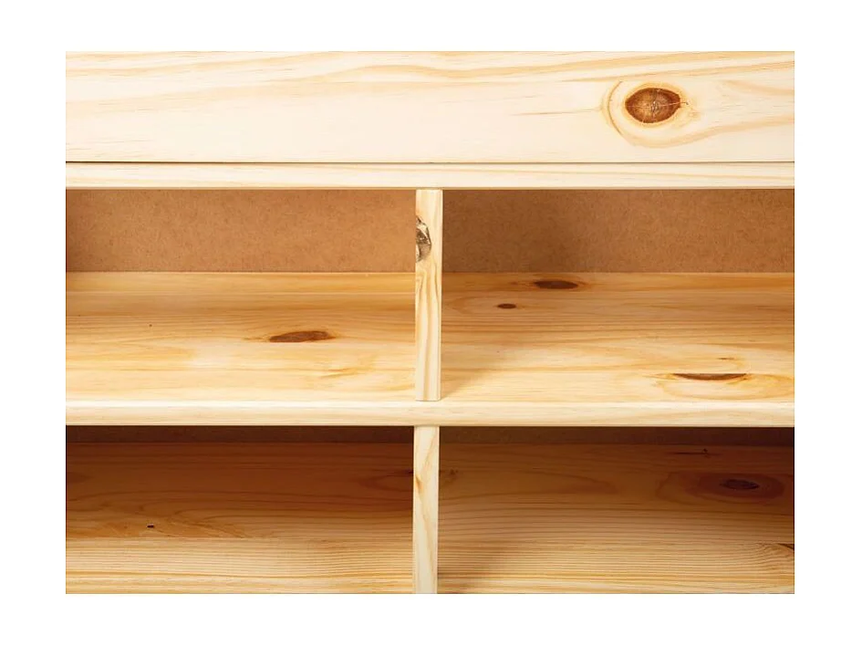 Lit Multi-Rangements "Clark" 140x200cm Naturel