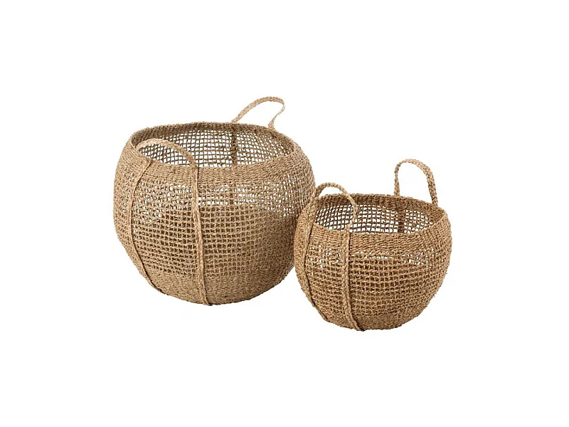 Lot de 2 Paniers de Rangement "Tosai" 56cm Naturel
