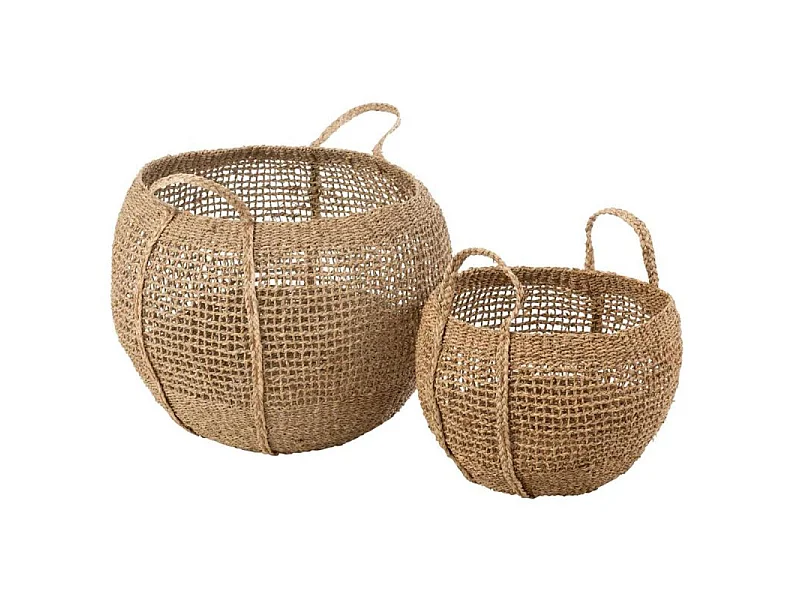 Lot de 2 Paniers de Rangement "Tosai" 56cm Naturel