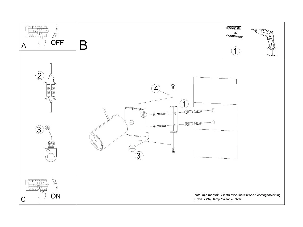 Sollux lichting Ring Einzelstrahler, Weiß, 1x GU10