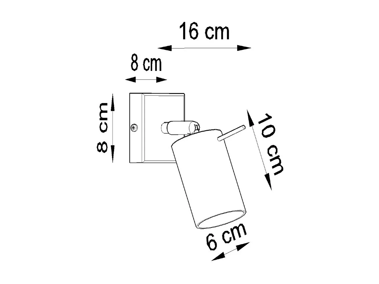 Sollux Lighting Ring Spot simple, blanc, 1x GU10