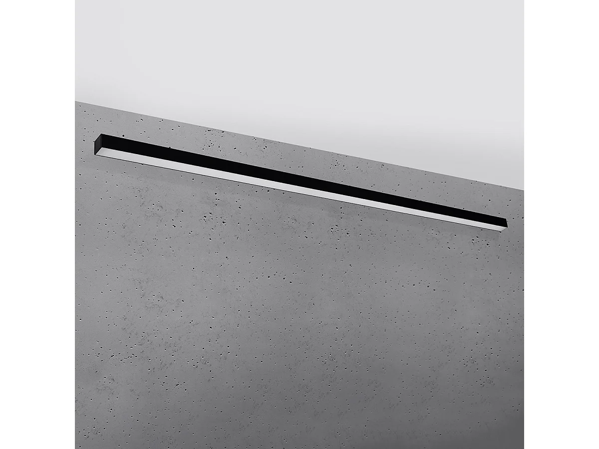 Sollux Pinne Integrierte LED-Wandleuchte Schwarz