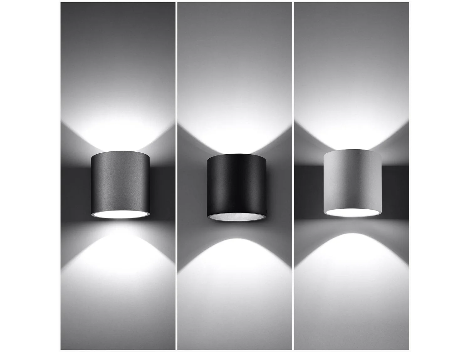 Sollux ORBIS 1 Mur Light Up Down Gris Clair, G9
