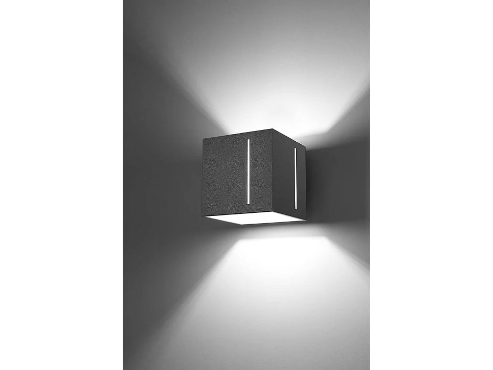 Sollux PIXAR - 1 licht Flush Wand Hellgrau, G9