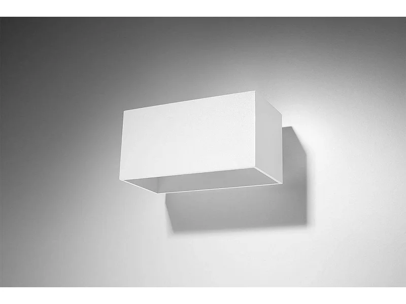 Wandlampen Quad Modern Van  - 2 Lichtbronnen - L.20 X H.10 Cm - Wit