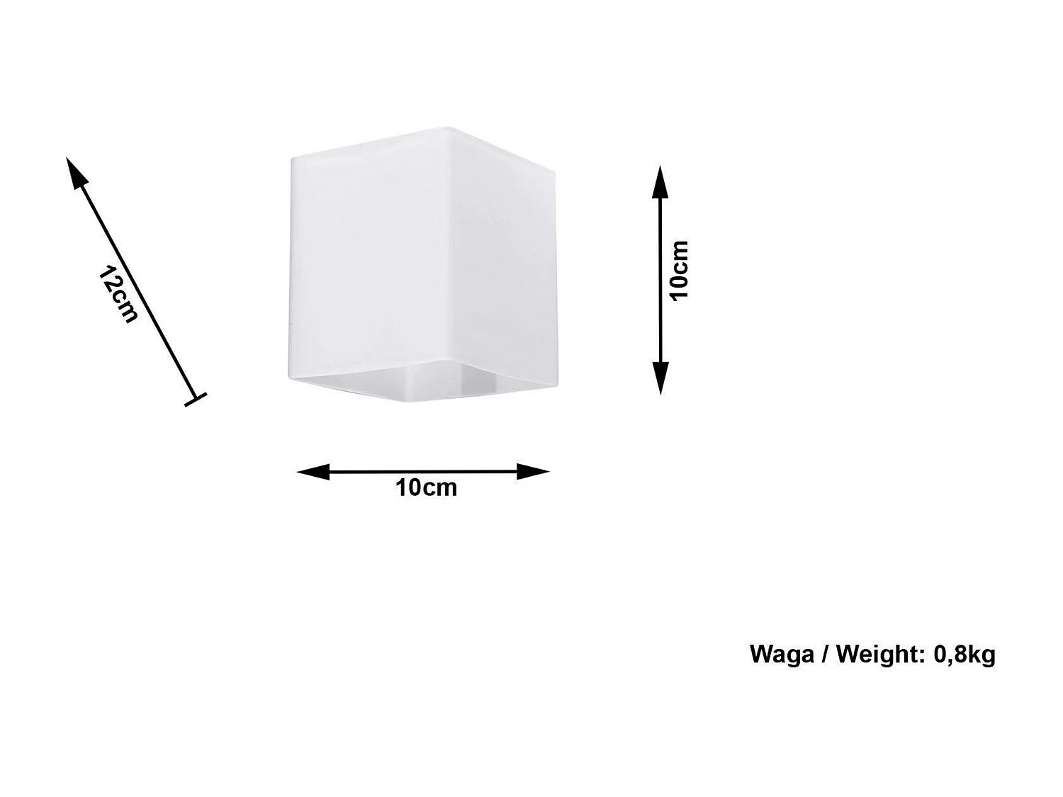 Sollux Applique murale à 1 lumière, blanc, G9