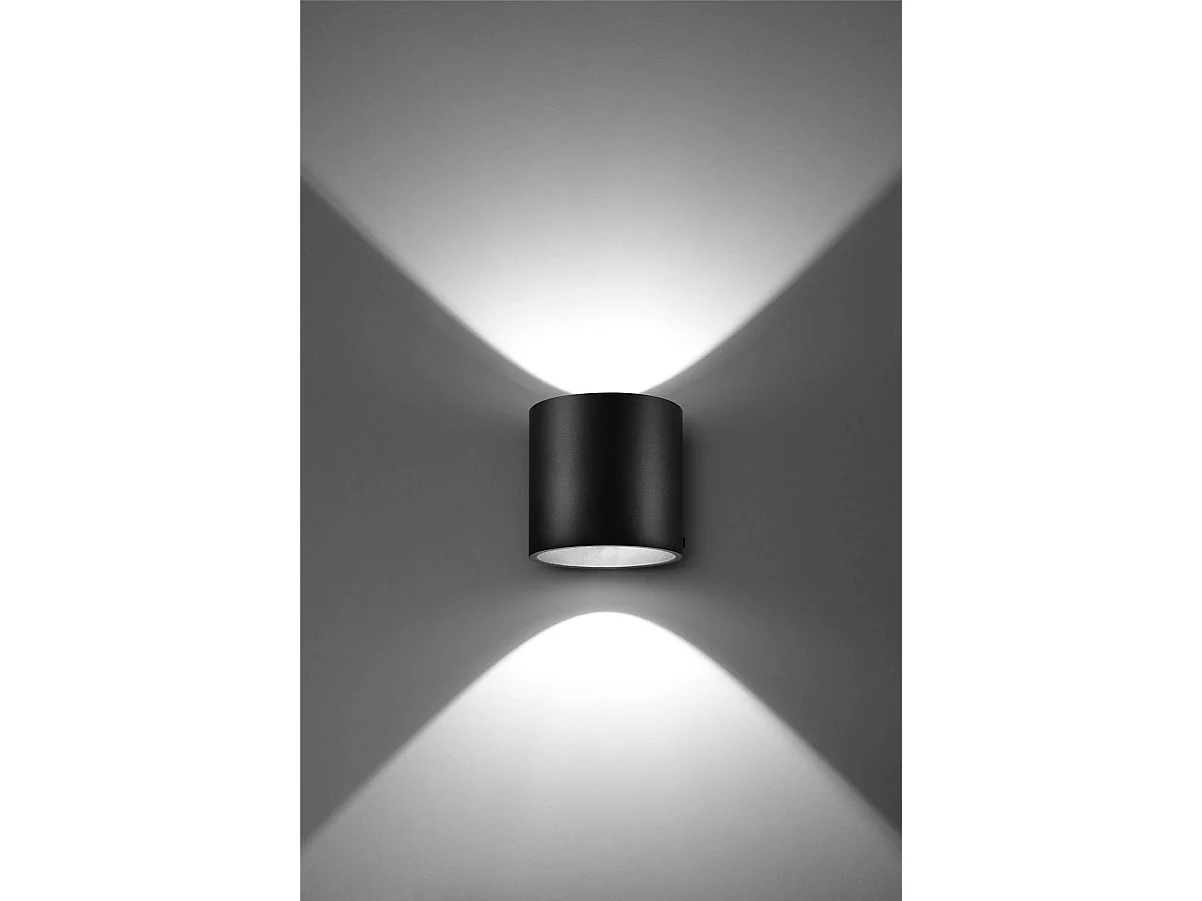 Sollux ORBIS 1 Applique Murale Light Up Down Noir, G9