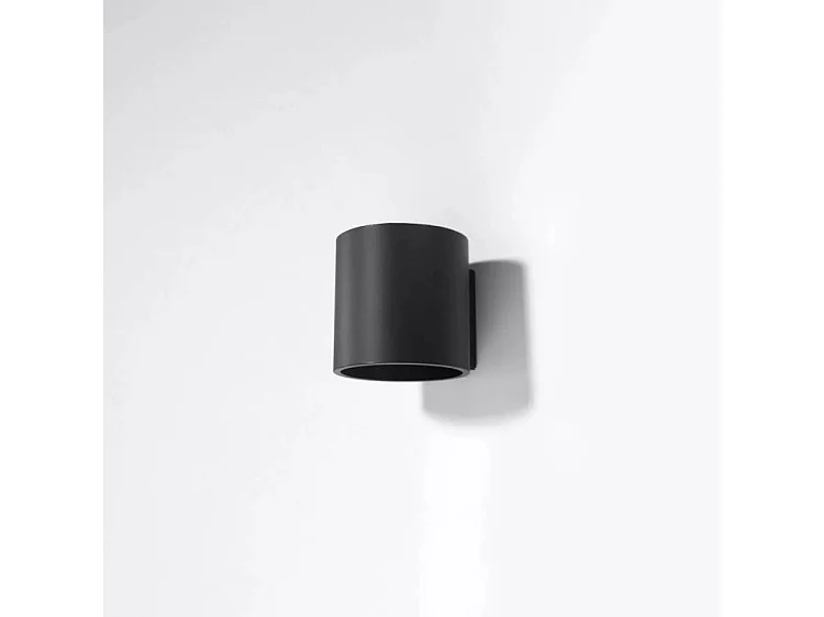 Wandlampen Orbis Modern Van  - 1 Lichtbronnen - L.10 X H.10 Cm - Zwart