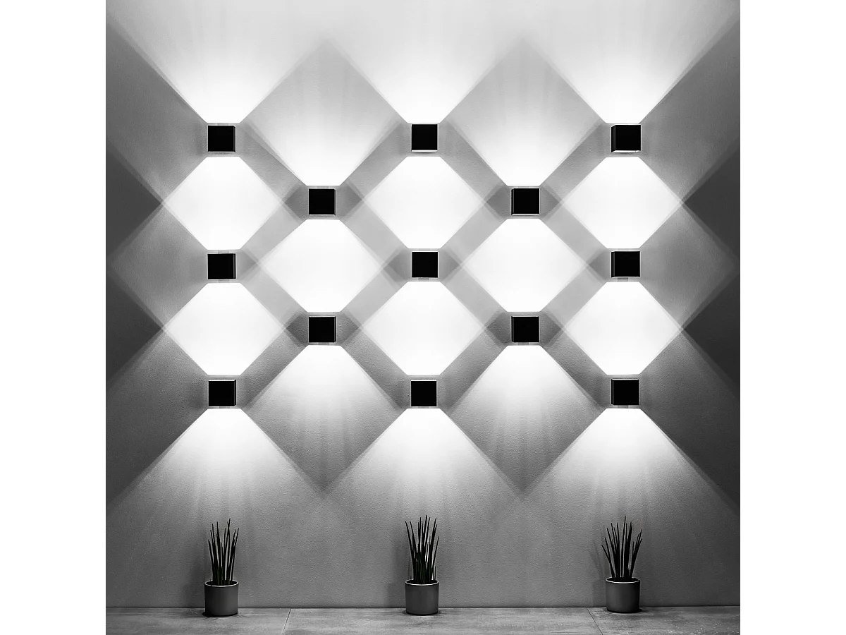 Sollux QUAD - 1 lámpara de pared Light Up Down Blanca, G9