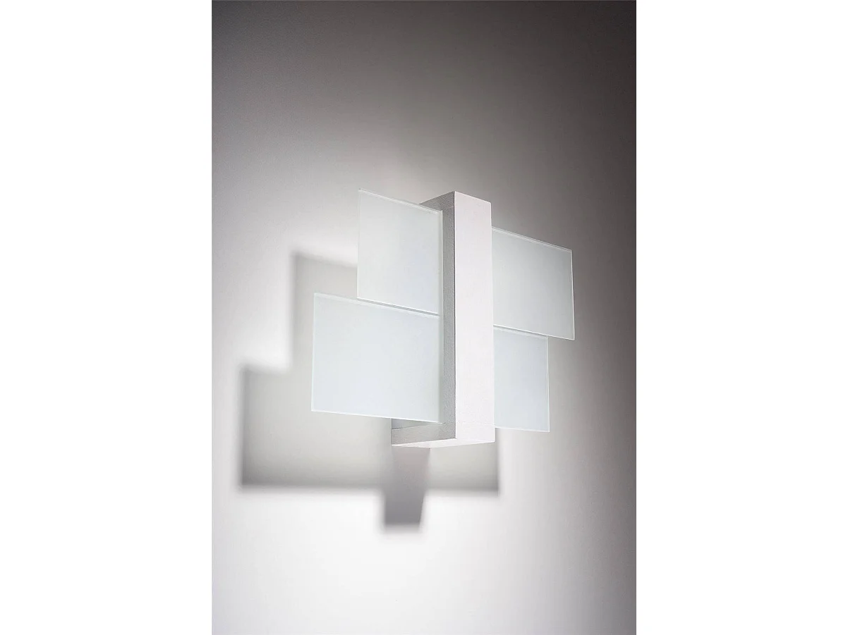 Sollux FENIKS - 1 licht Flush Wandleuchte Weiß, E27