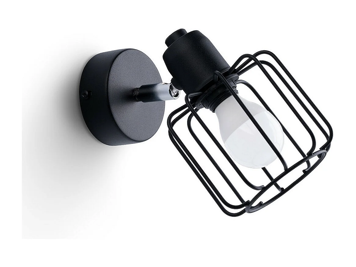 Wandlampen Beluci Modern Van  - 1 Lichtbronnen - L.14 X H.18 Cm - Zwart