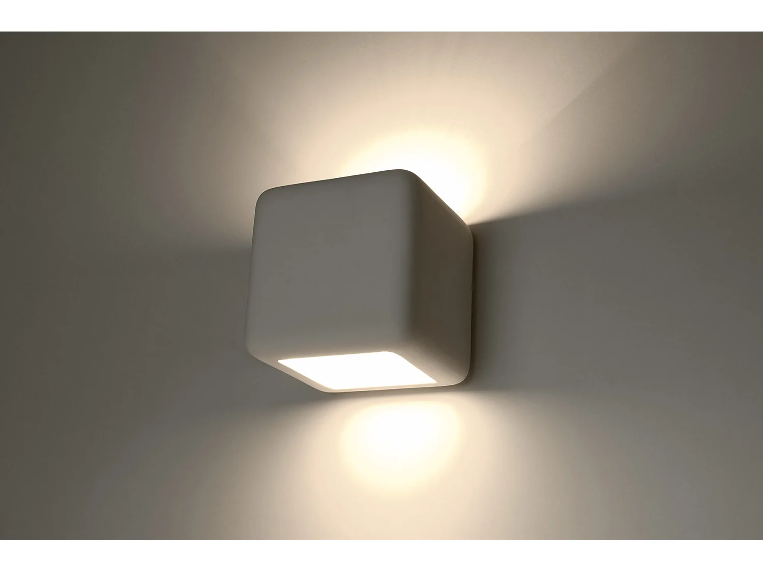 Sollux NESTA Up & Down Applique en plâtre Blanc E27