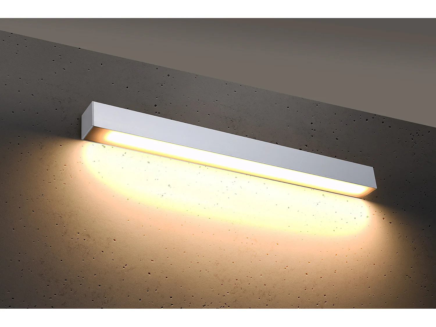Integrierte LED-Flush Linear-Wandleuchten Weiß Applique lineari da incasso a LED integrate bianche