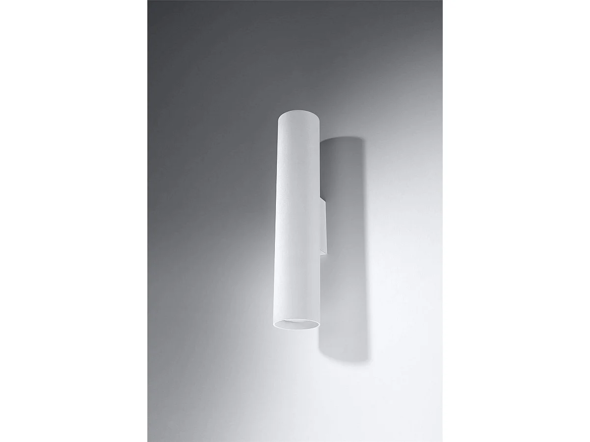 Wandlampen Lagos Modern Van  - 2 Lichtbronnen - L.6 X H.30 Cm - Wit