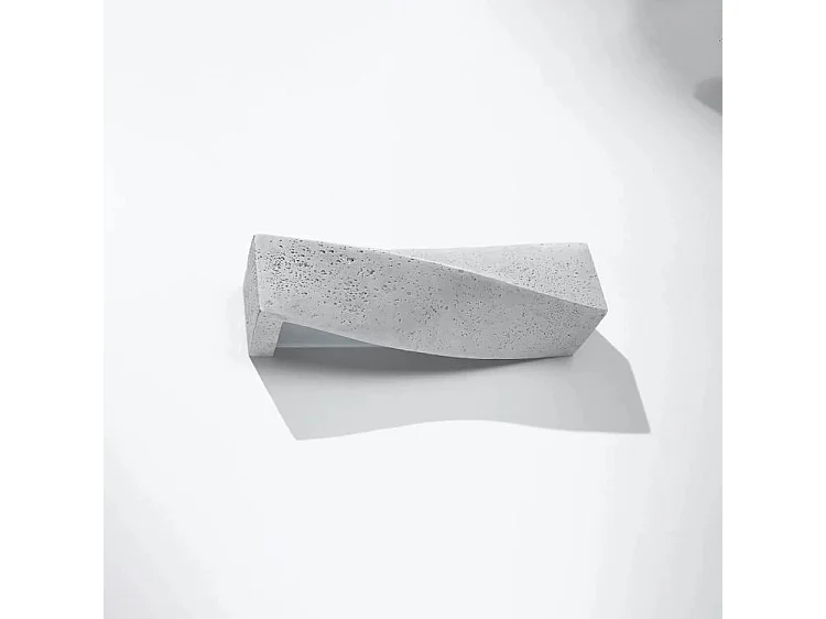 Flush & Semi Flush Wall Lamp Grey E27 Flush & Semi Flush Wandleuchte Grau E27