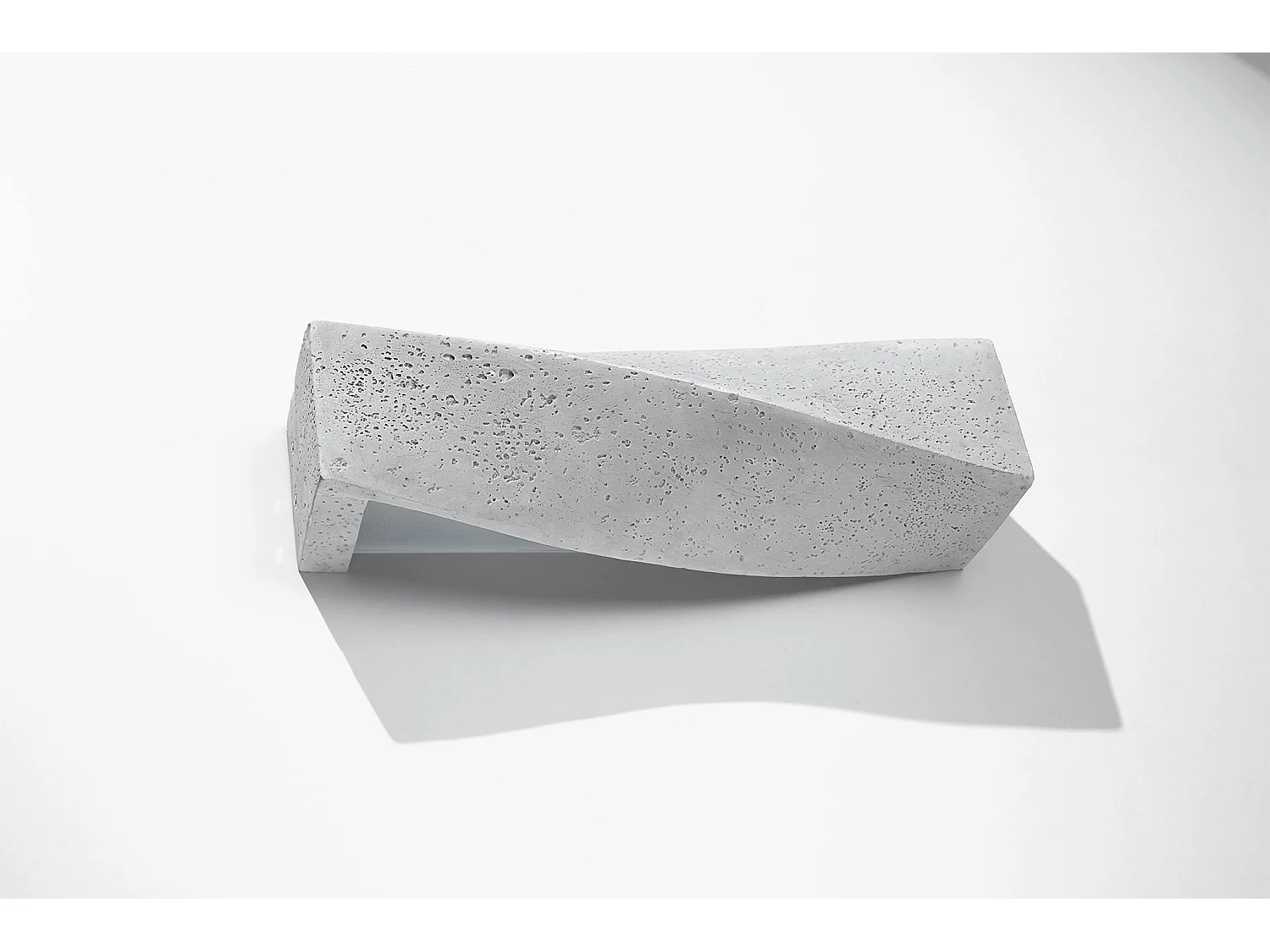 Candeeiros De Parede Sigma Moderno, Concreto - 2 Lichtbronnen - L.42 X H.14 Cm - Cinza