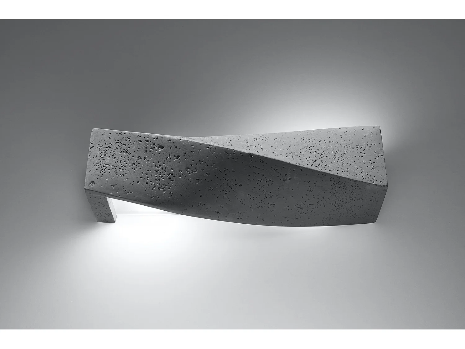Candeeiros De Parede Sigma Moderno, Concreto - 2 Lichtbronnen - L.42 X H.14 Cm - Cinza