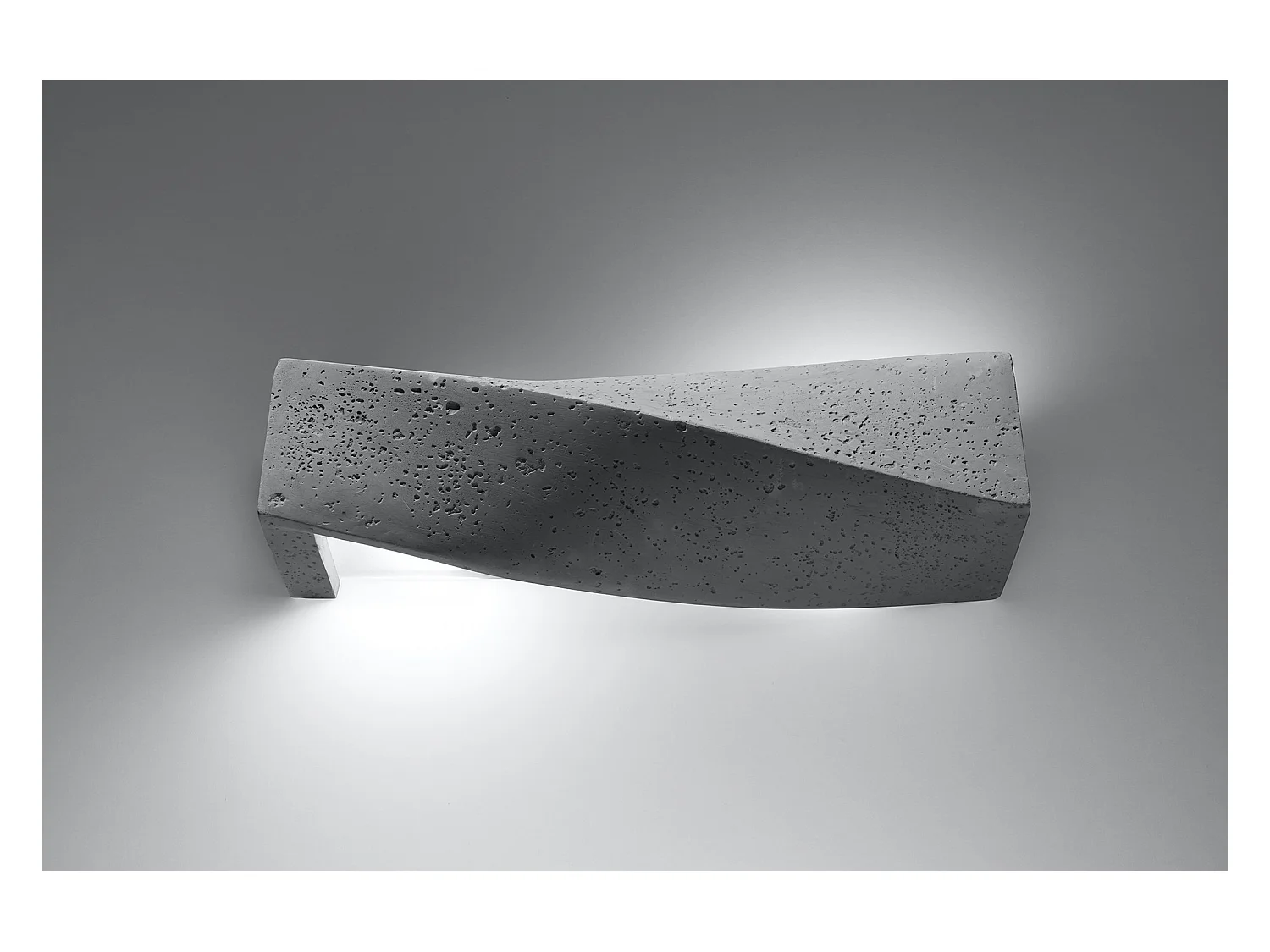 Lampada da parete a filo e semi-incasso grigia E27 Aplique de pared Flush & Semi Flush Gris E27